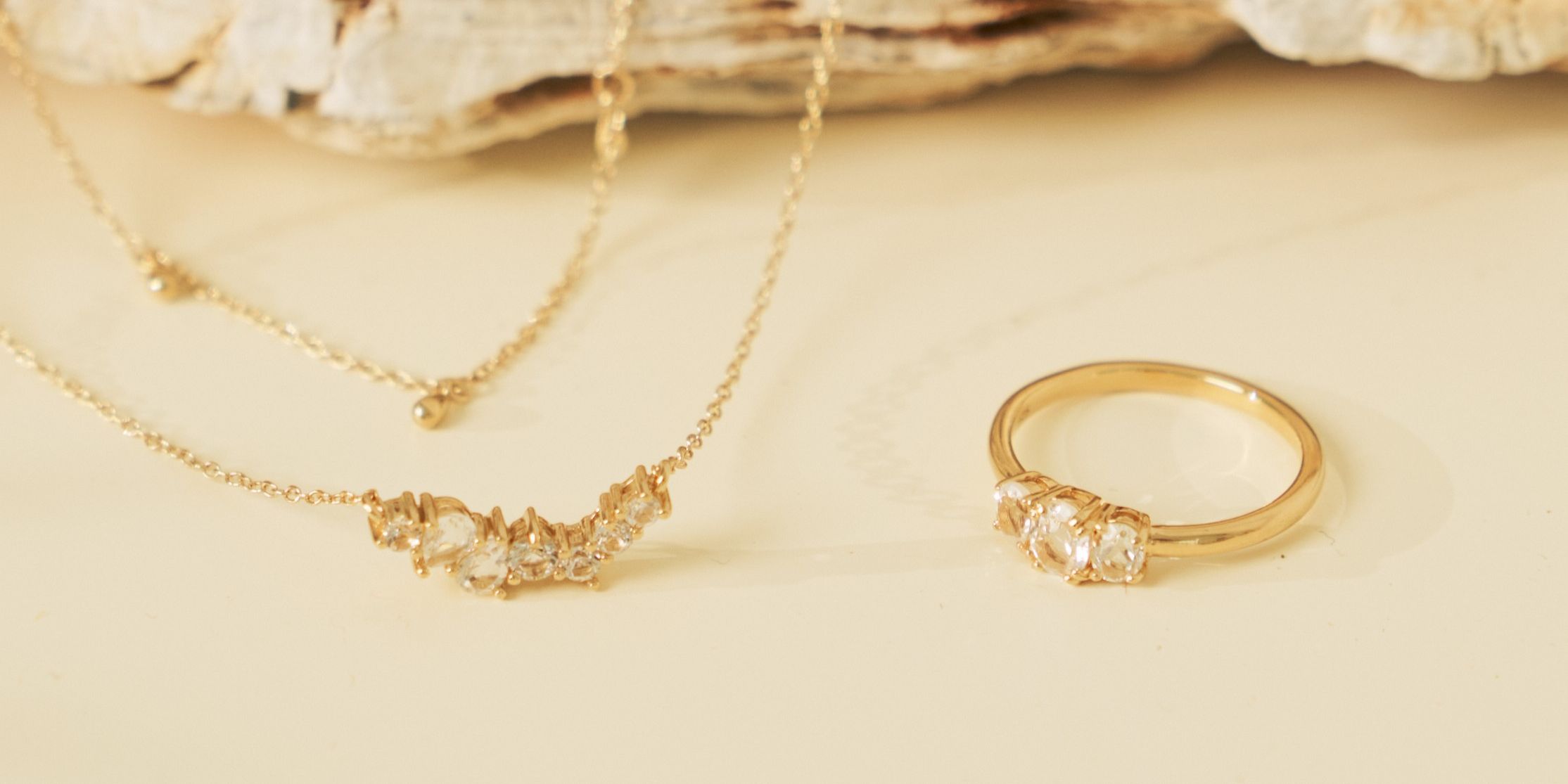 Close up of Curious Creatures jewelries