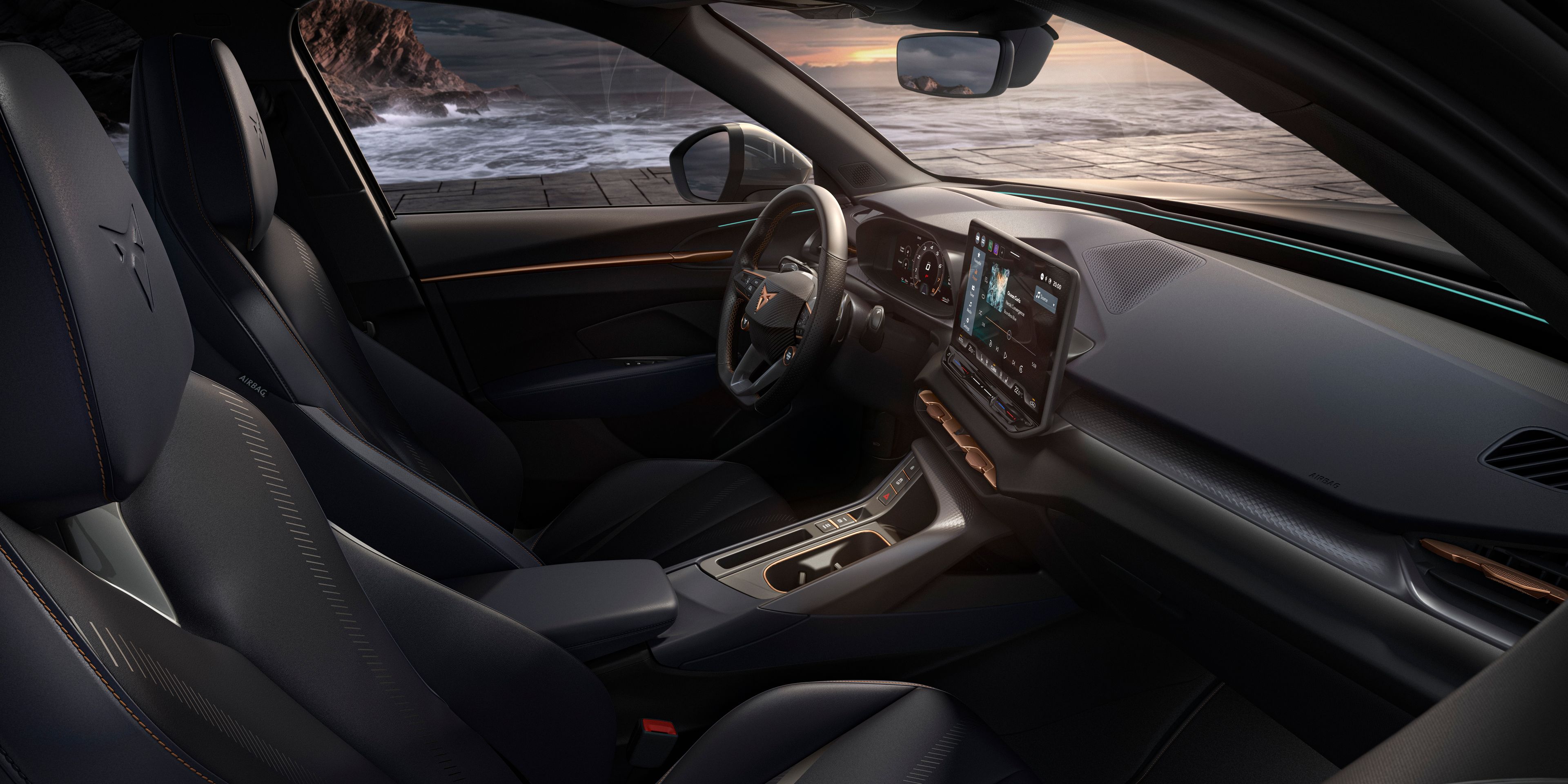 CUPRA Terramar interior of the front seats
