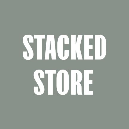 stacked store logo in green