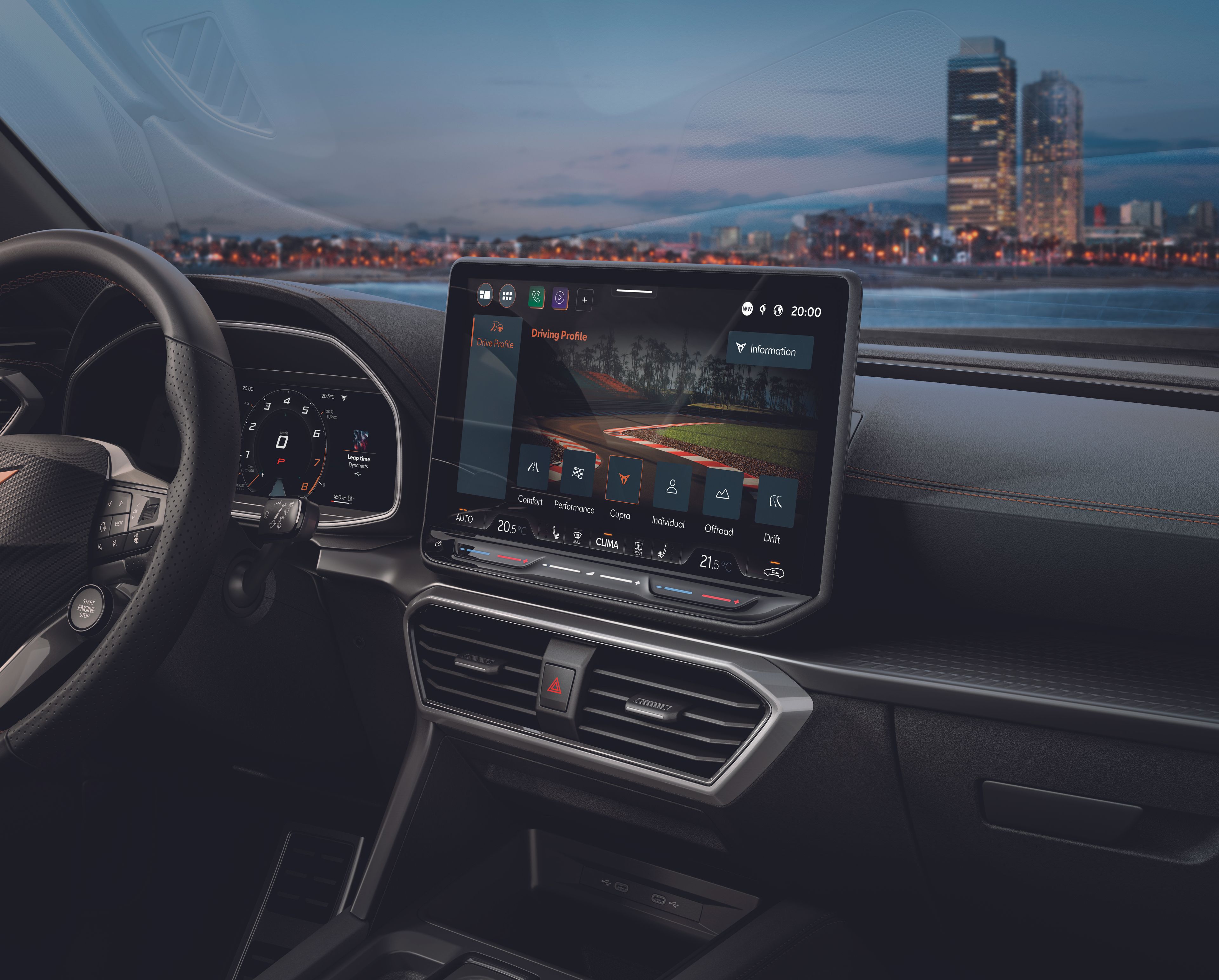 CUPRA Formentor screen