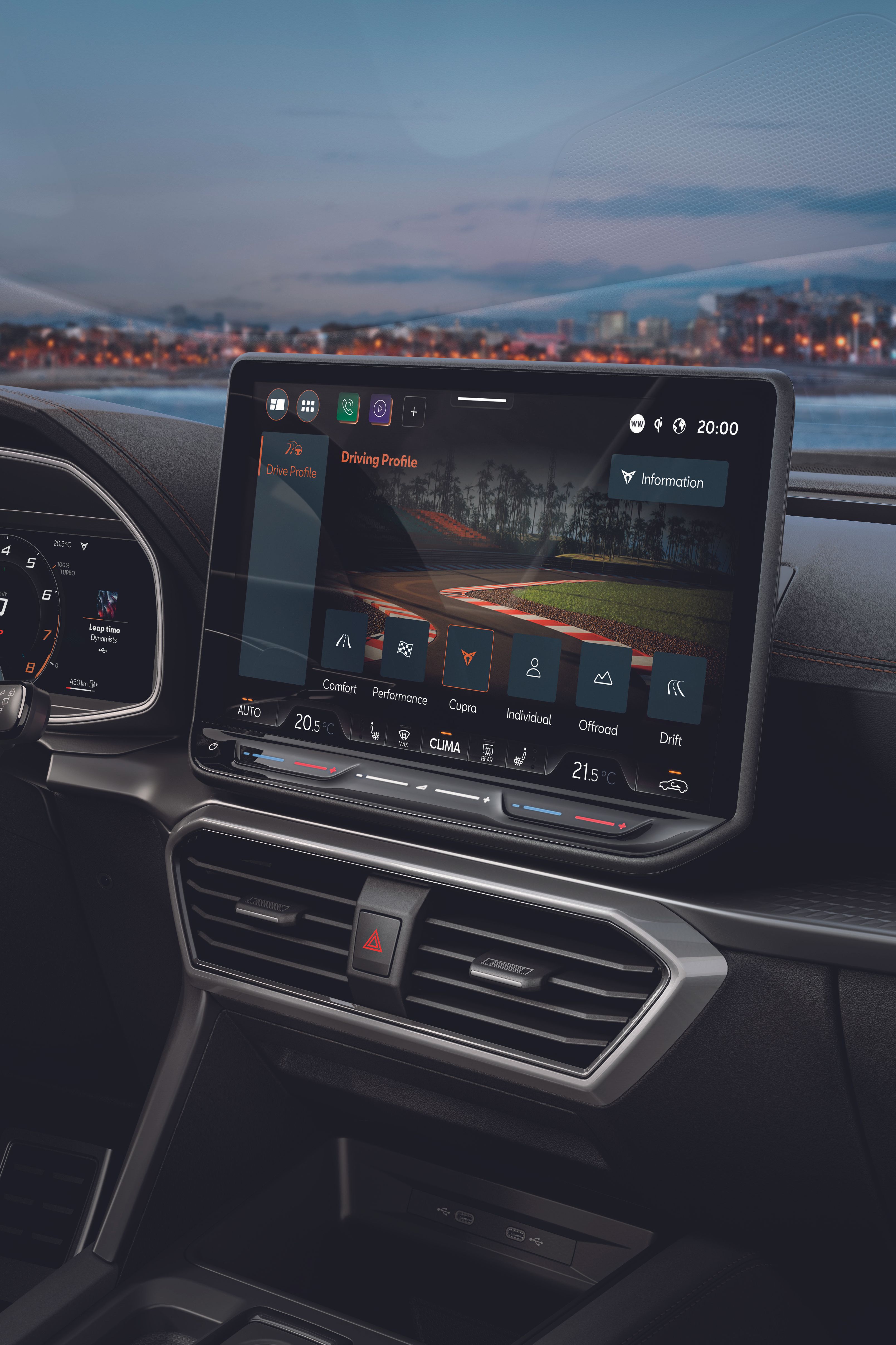 CUPRA Formentor screen