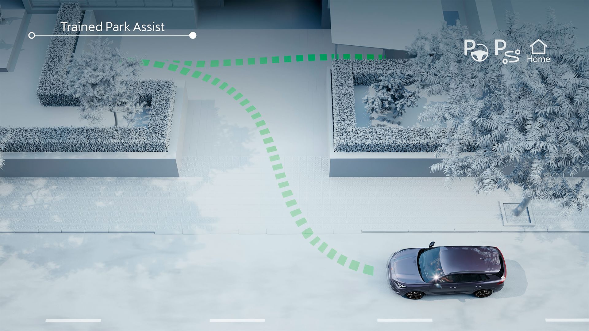 CUPRA Terramar Intelligent side parking assistant visual