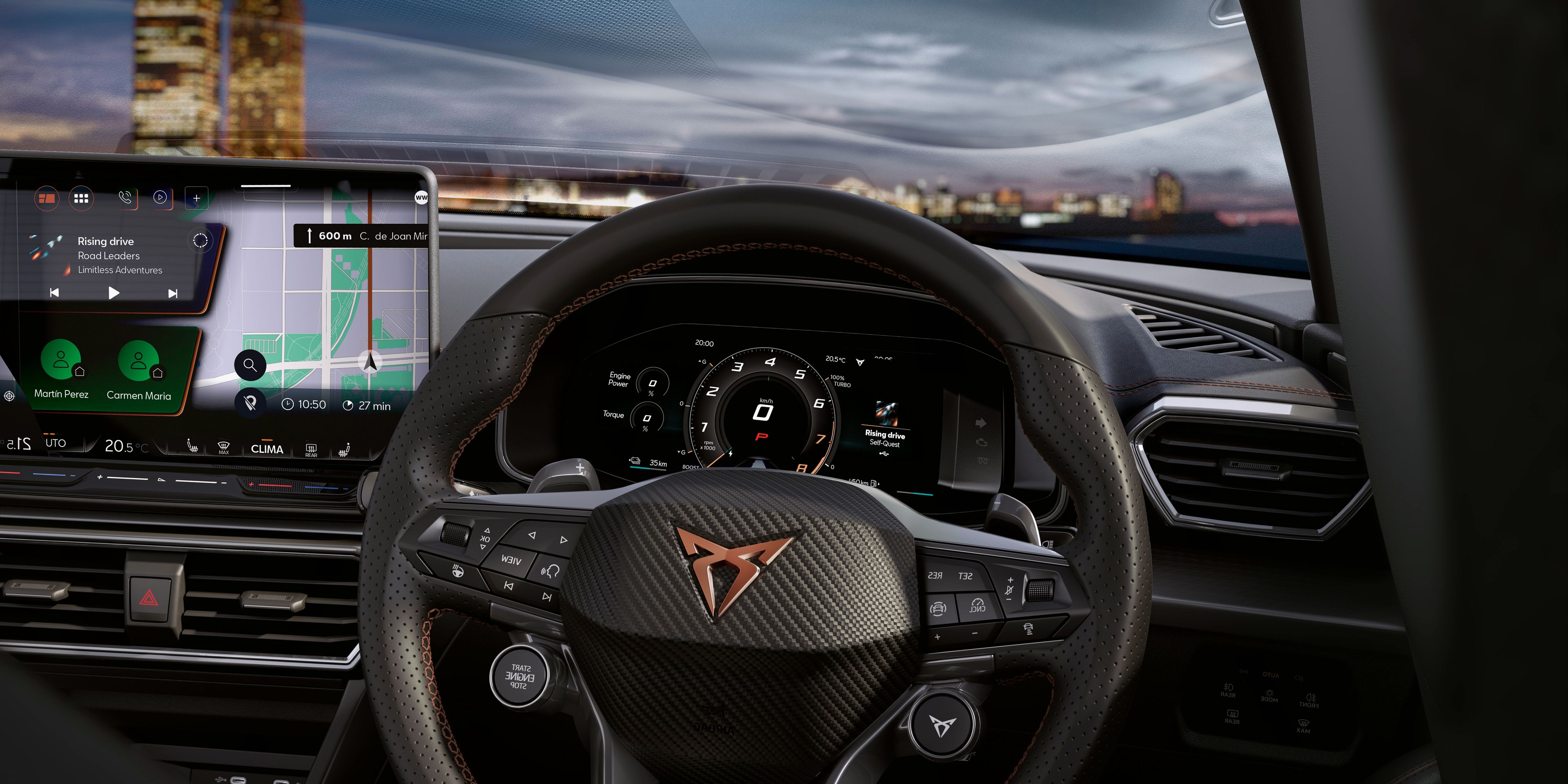 CUPRA Leon steering wheel 
