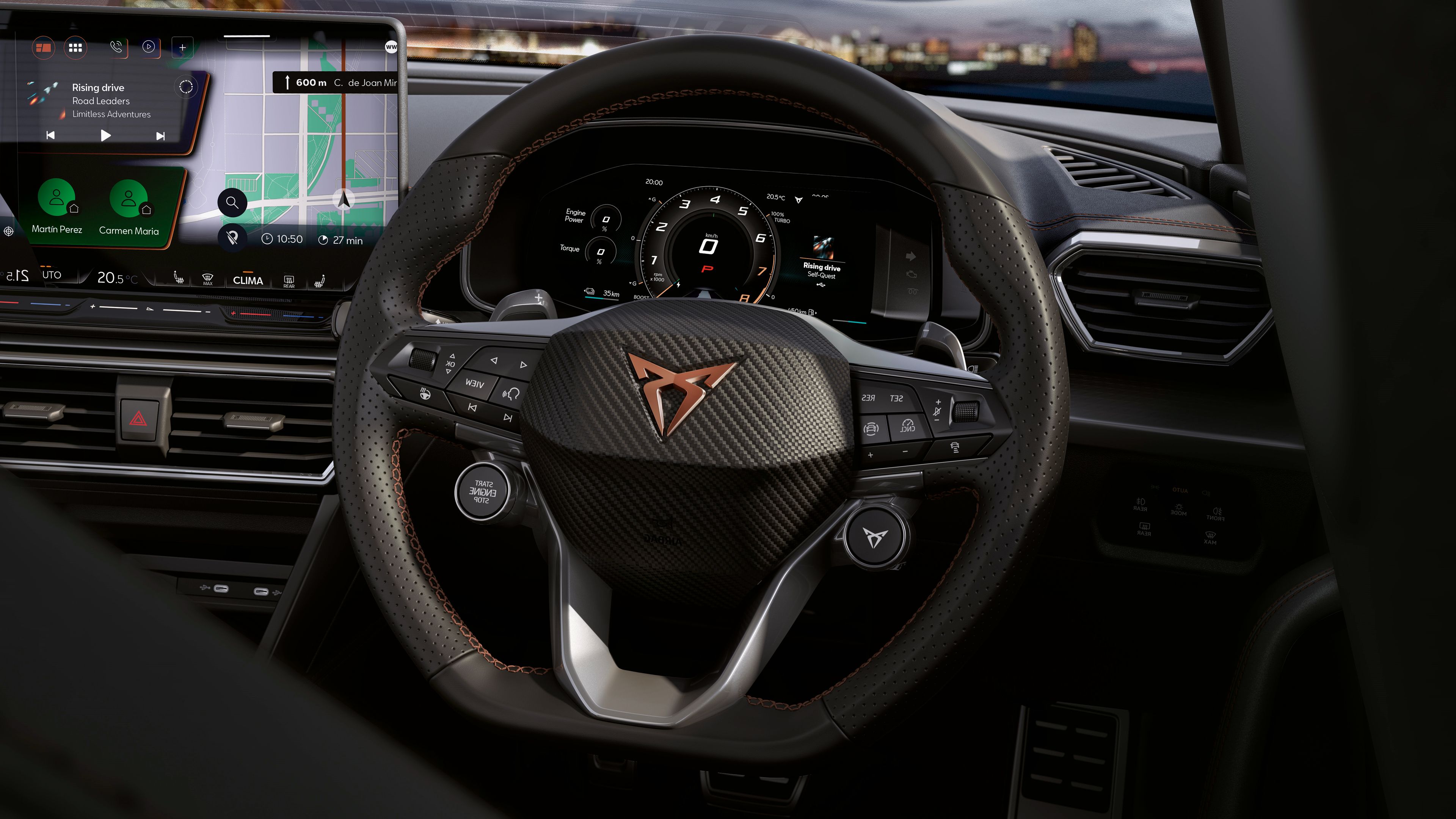 CUPRA Leon steering wheel 