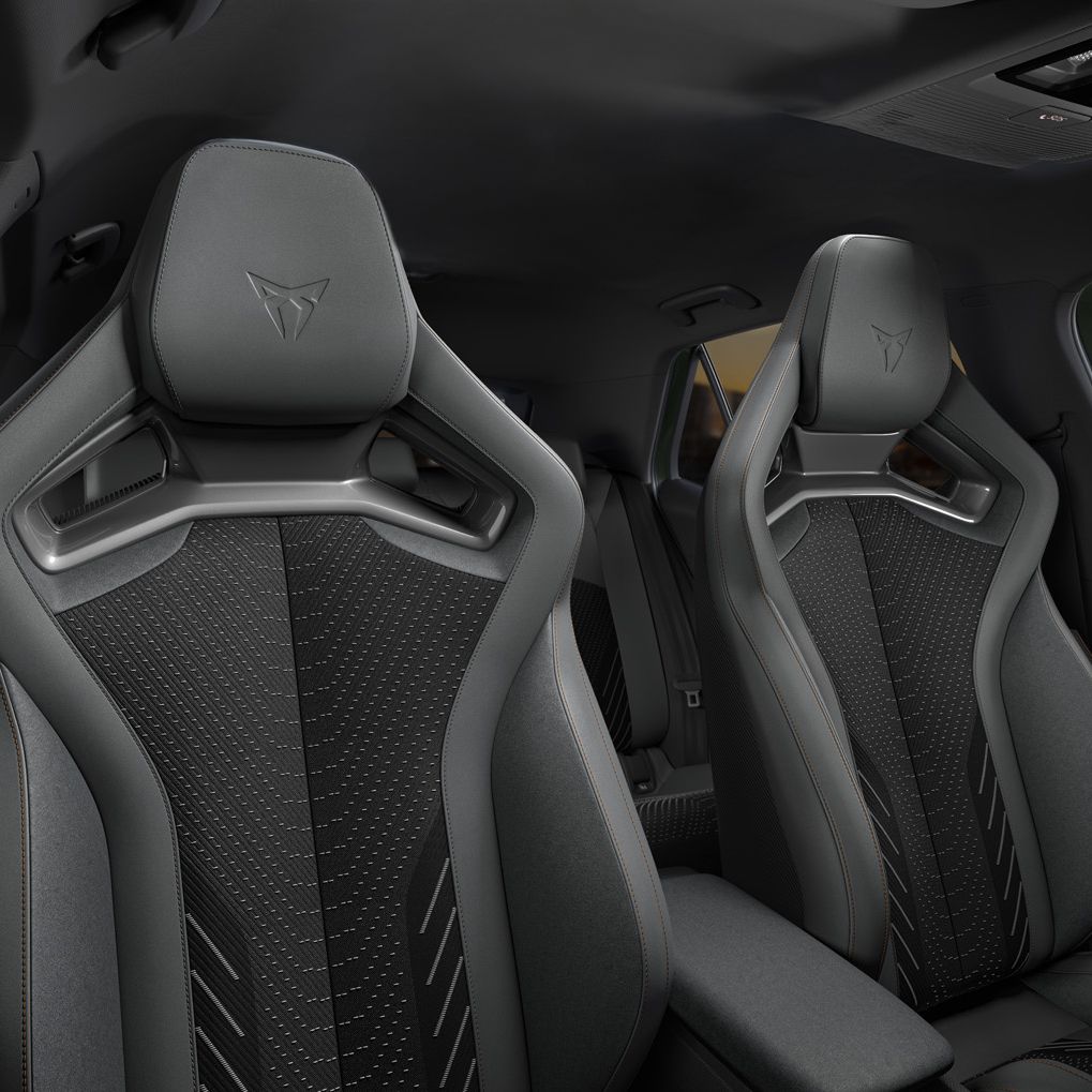 Interior of CUPRA Born with Sabelt Cup Bucket Seats