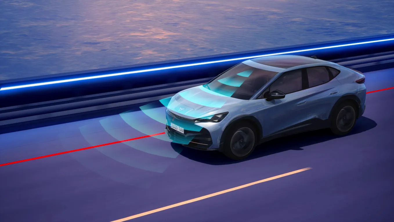 Adaptive cruise control on the CUPRA Tavascan
