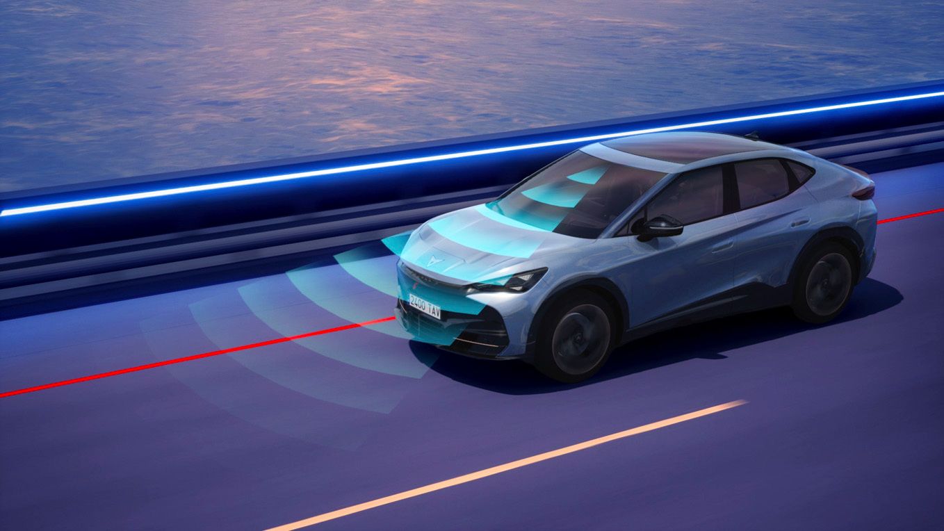 Adaptive cruise control on the CUPRA Tavascan
