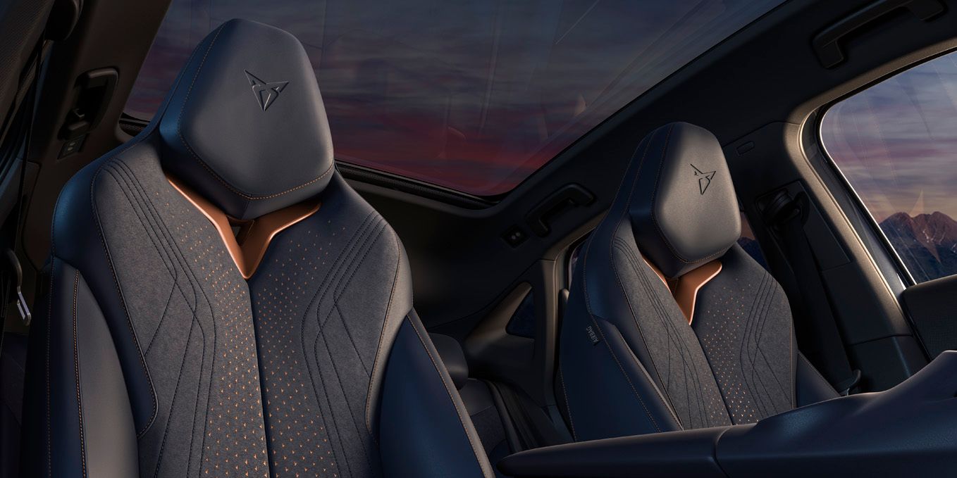 CUPRA Tavascan interior dark crusader seats