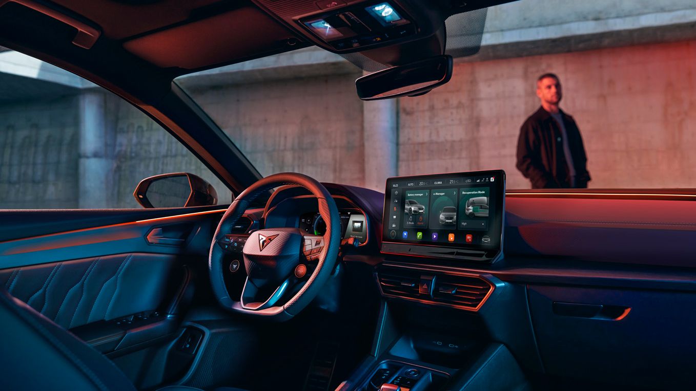 CUPRA Leon passenger seat point of view