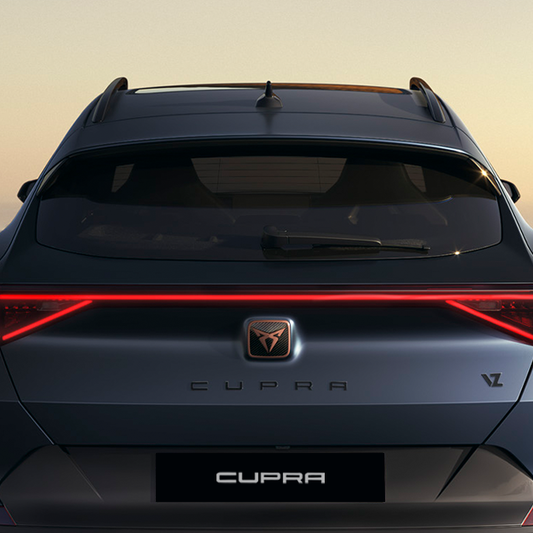A back view of the CUPRA Leon