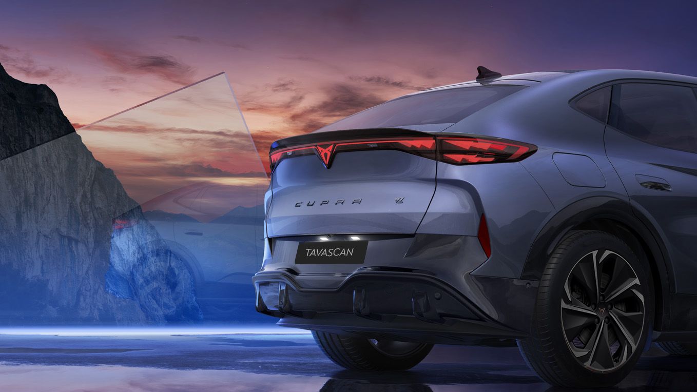 The back of the CUPRA Tavascan 