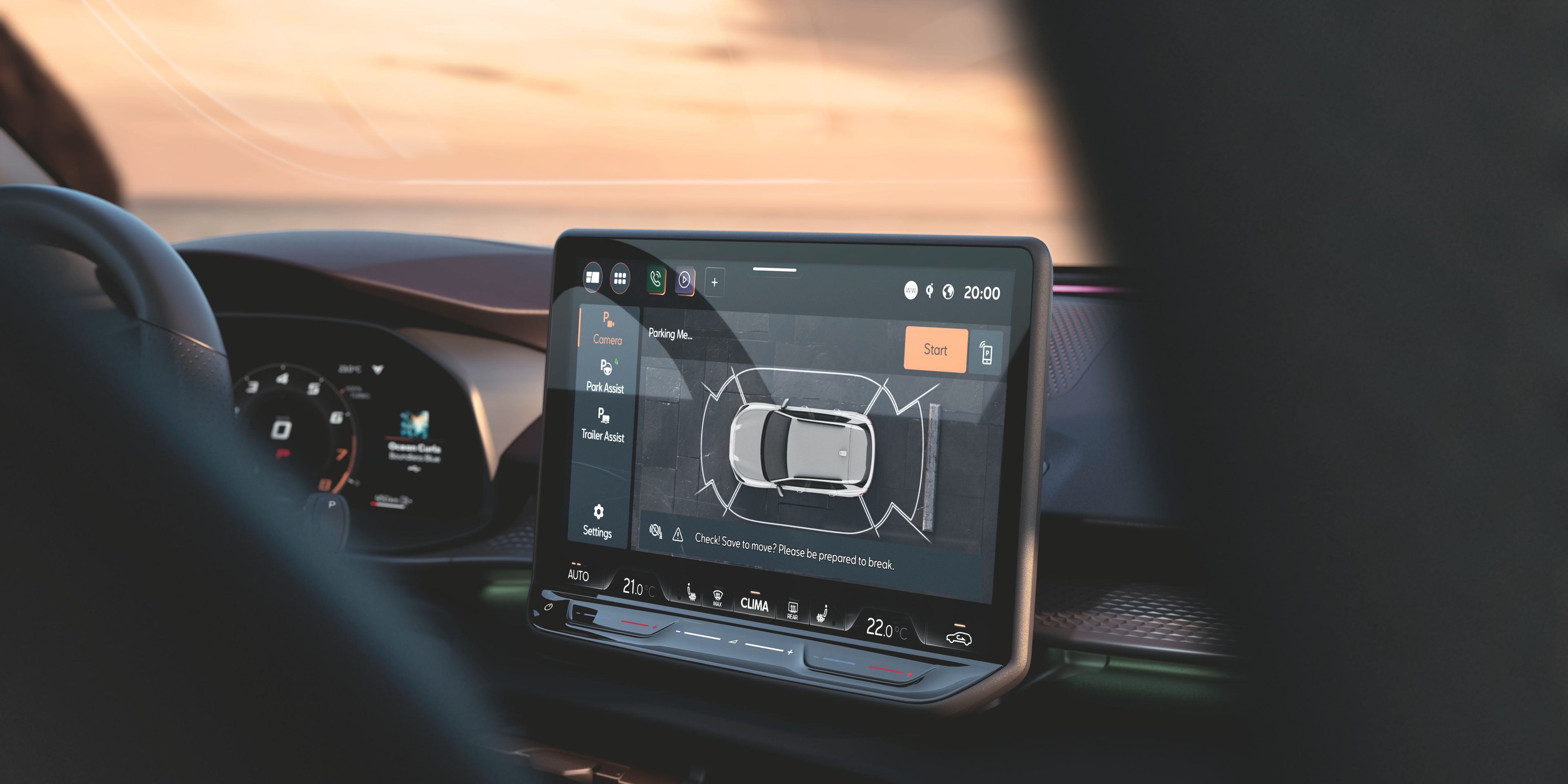 CUPRA Terramar infortainment screen