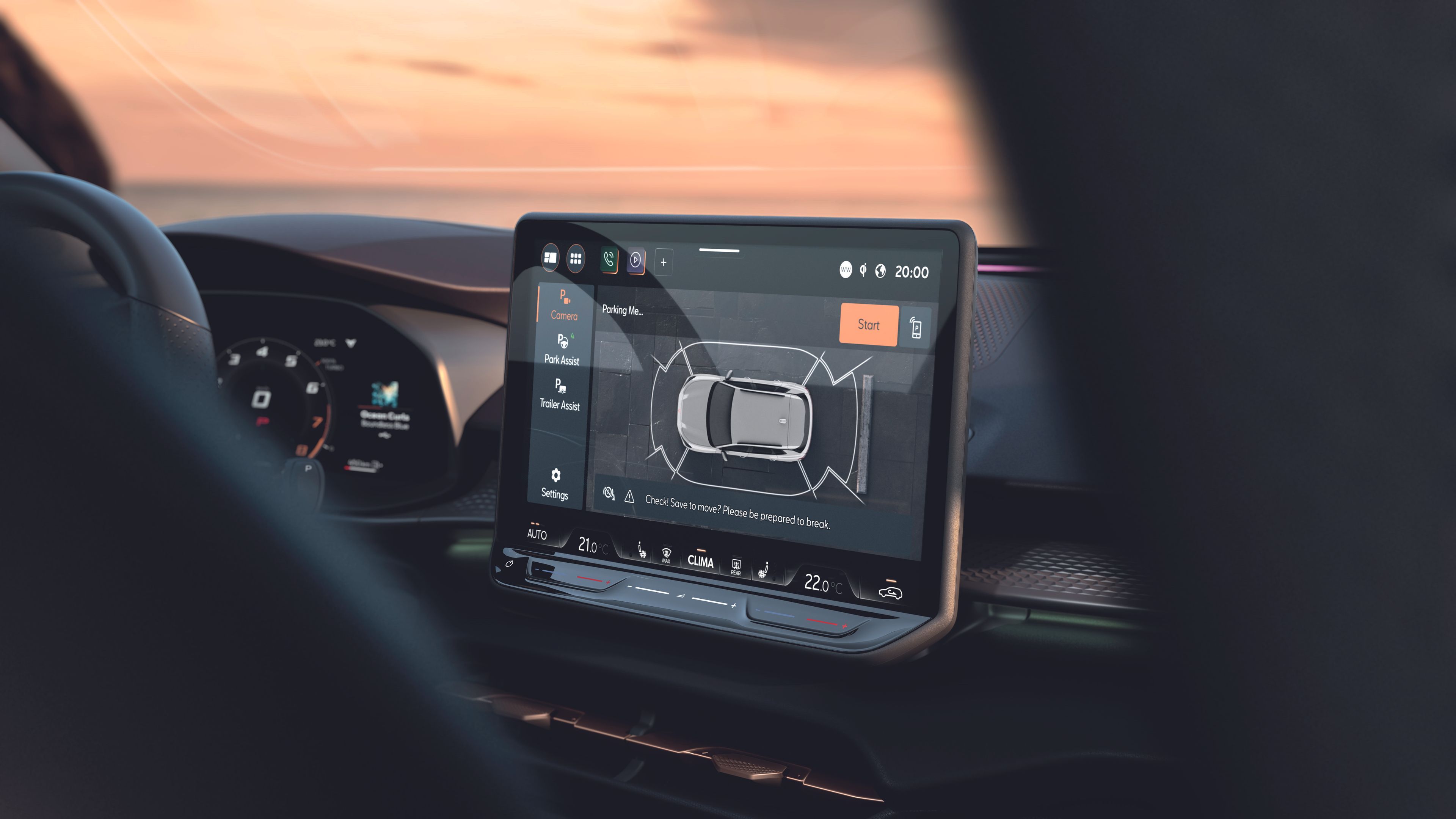 CUPRA Terramar infortainment screen